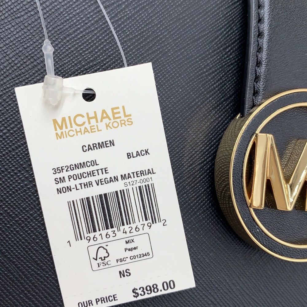 MICHAEL KORS
Carmen Small Shoulder
Pochette Bag
Black
NWT - Picture 16 of 16